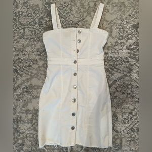 White denim dress